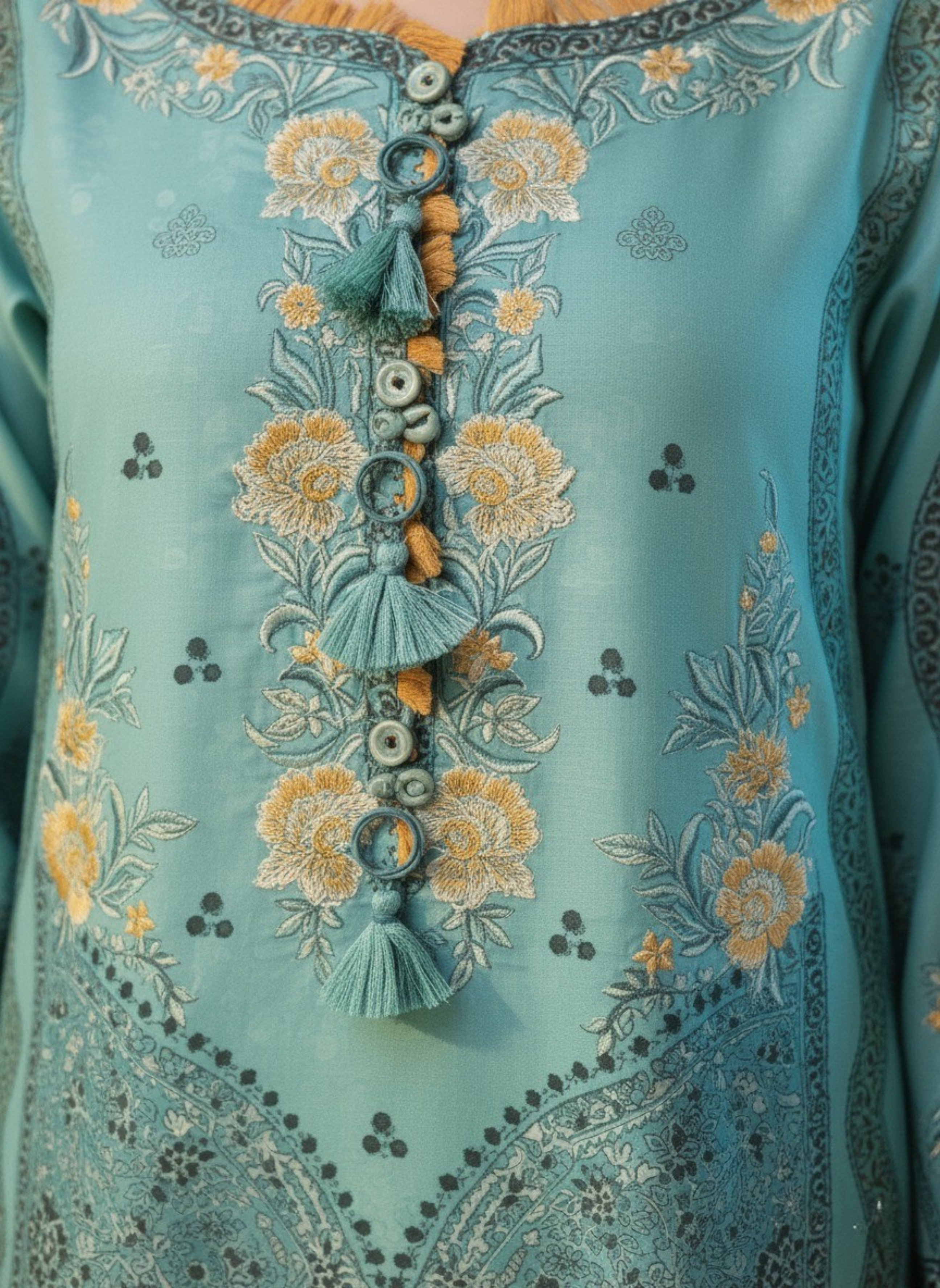 Pure Cotton Heavy Embroidered Pakistani Suit Designer Ethnic Wear