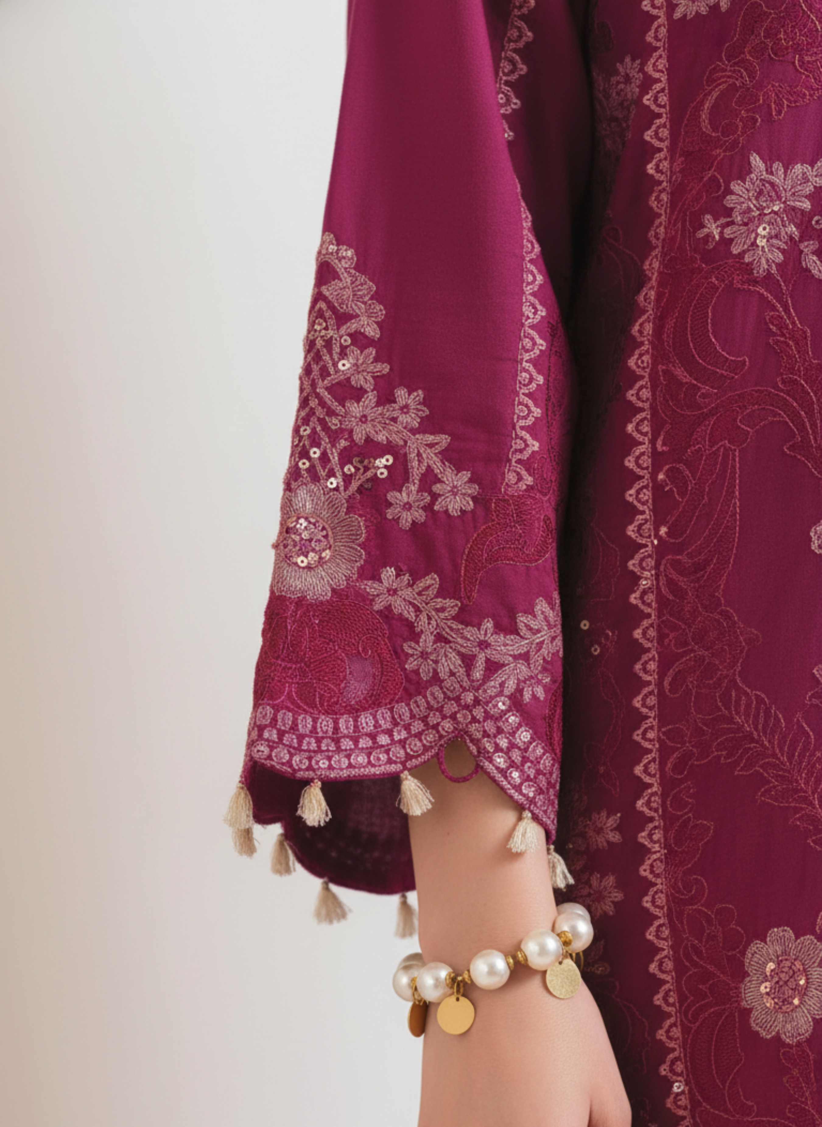 Pure Cotton Heavy Embroidery Suit with Printed Dupatta