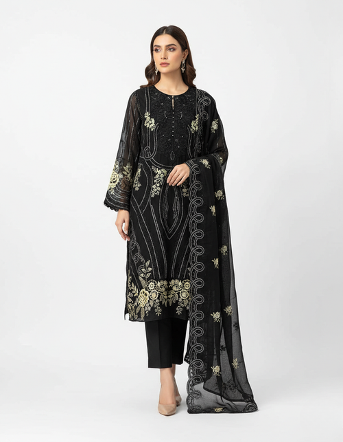 raibba black pakistani suit