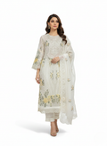 white pakistani dress raibba