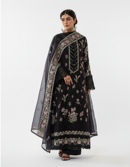 raibba black pakistani suit